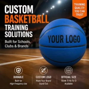 Custom Blue Basketball Size 5/6/7 for Professional Training