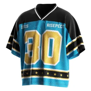 Custom Breathable American Retro Football Jersey Street Elements Rugby Shirt for Intense Exercise or Casual Wear