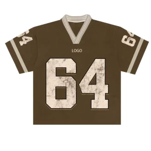 Custom Classic American Football Jersey Manufacturers Breathable Mesh Sublimation Street Soccer Shirts Team Jersey 64