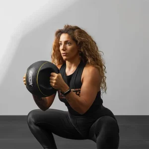 Custom Color Double Handle Rubber Weight Exercise Medicine Ball 4 Kg Med Ball