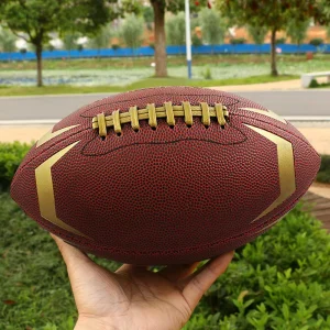 Custom Composite Leather American Football Teenager Size Match Training Rugby Ball American Football Size 9