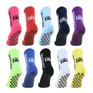 Custom Cushioned Anti-Slip Sock Football Sports Performance Grip Non-Slip Soccer Socks for Men