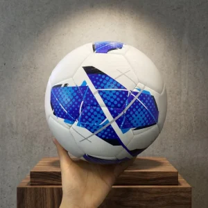 Custom Design High Quality Size 5 Football Leather Soccer Ball Indoor Outdoor Use
