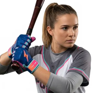 Custom Design Unisex Professional Softball Baseball Gear Goatskin Leather Batting Gloves Soft Comfortable Outdoor Sports