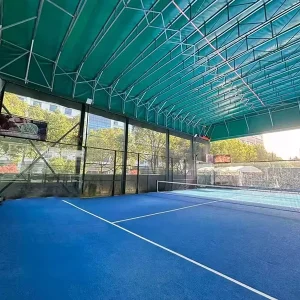 Custom Durable Rain Proof Arch Roof Cover Padel Court Indoor With Roof