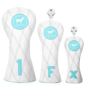 Custom Embroidery Patch Golf Driver Headcover PU Leather Golf Wood Club Covers