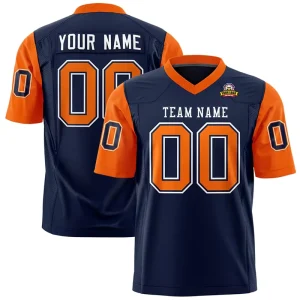 Custom Embroidery Rugby Shirts Loose Fit Retro American Street Football Wear Breathable Short Sleeve Printed Technique