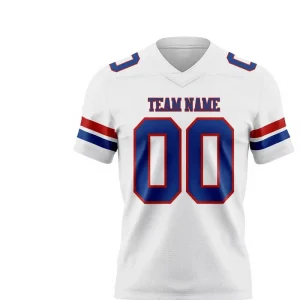 Custom Flag Football Jersey Men Women Unisex Personalized Plus Size Adult Practice Rugby Shirt V-Neck Sports Team Uniform 100%