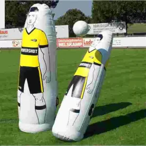 Custom Foldable Eco-Friendly Inflatable Soccer Goalkeeper Training Dummy with Free Kick Defender Wall and Air Mannequin
