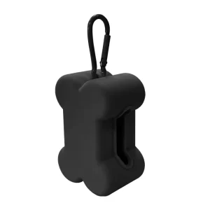 Custom Food Grade Cute Silicone Pet Poop Bag Clip And Dispenser Portable Soft And Eco-Friendly Dog Walking Accessory