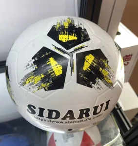 Custom Football Soccer Ball Low MOQ Durable Rubber Bladder Customized Size Color Training Use Custom Logo Starry Brand Model