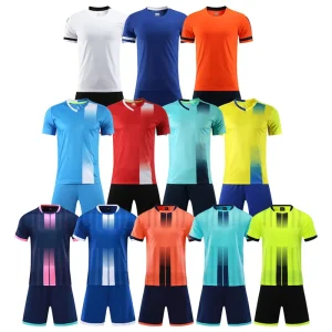Custom Football Training Kit Top and Shorts With Latest Designed Jersey for Adults or Kids Featuring Team Logo Printing