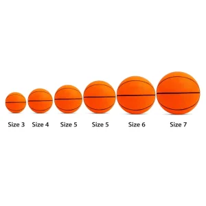 Custom High Density Silent PU Basketball Sizes 3 to 7