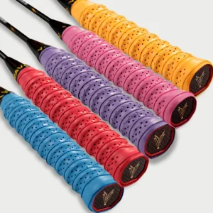 Custom High Quality Punching Double Stitching Tennis badminton squash Racket Grip Pu polyester Overgrip