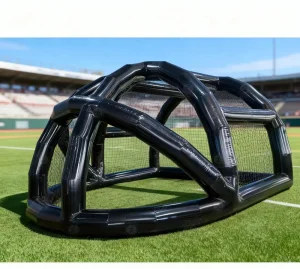 Custom Inflatable Batting Cage Air Sealed Inflatable Baseball Turtle Backstop Inflatable Baseball Field for Adults and Teenagers