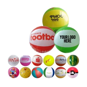 Custom Inflatable Beach Balls with Logo Promotional PVC Beach Balls for Giveaways & Events