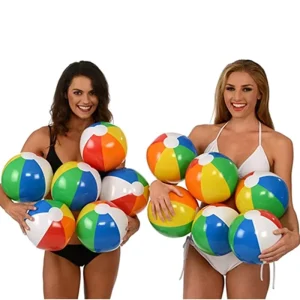 Custom Inflatable Colorful PVC Six-panel Beach Ball Water Toy for Seaside Swimming Pool Party Birthday
