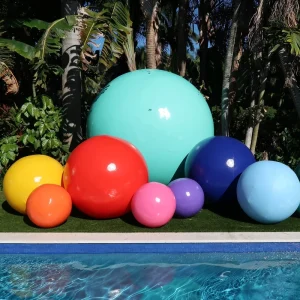 Custom Inflatable PVC Ball Giant Floating Pool Ball Colorful Beach Toy For Water Games Event Decoration OEM