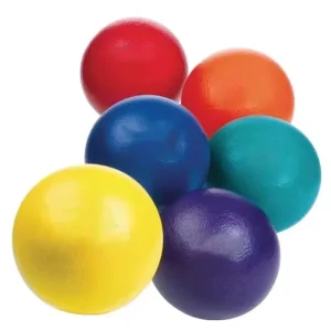 Custom Logo 17.8cm Red Green Yellow PU Foam Squeeze Dodgeball 7 Inch Soft Toy Beach Ball Rebound Water Toys