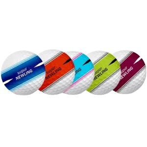 Custom Logo 360 Degree Putting Three Line Alignment Three Piece Surlyn Tournament Golf Balls Hardness 80 90 Super Long