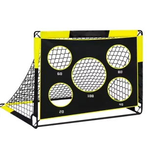 Custom Logo 4*3 Feet Pop-up Soccer Goal Net Portable Training Equipment for Kids Backyard Play 2in-1 Functionality