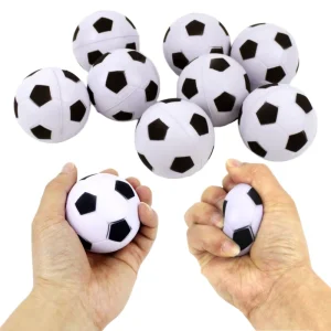 Custom Logo 63mm Diameter Soccer Football Stress Ball Soft Squeeze Stress Toy For Business Gifts