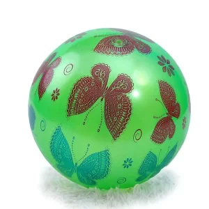 Custom Logo 9 Inches 50 60 70 80g PVC Inflatable Beach Ball With Butterfly