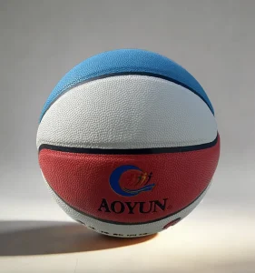 Custom Logo Basketball 5 6 PU Leather Cover Nylon Wound Rubber Bladder Multi Color Durable School Training Team