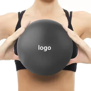 Custom Logo Black Yoga Ball 9 Inch Mini Barre Ball Stability Exercise Training Gym Anti Burst Slip Small Pilates Ball