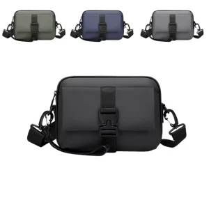 Custom Logo Casual Fashion Minimalist Adjustable Strap Zipper Multi Pocket Utility Chest Bag