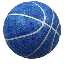 Custom Logo Durable Leather Basketball with Rubber Bladder PU Cover Printed Design Sizes 7 6 5 4 3 for Sport Training