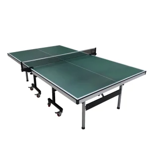Custom Logo Foldable 25mm Green Tabletop MDF Table Tennis Table High Quality MDF Indoor Ping Pong Table With Wheels