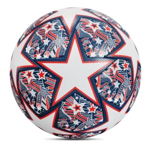 Custom Logo Graphic Pattern Pu Fiber Thermal Bonded Durable Indoor Outdoor Use Soccer Ball Size 4 5 for Training