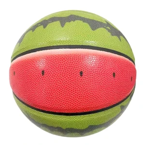Custom Logo Graphic Size 5 6 7 Customized PU Streetball Print Colour Watermelon Basketball Ball