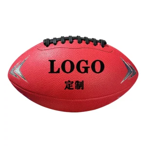 Custom Logo Leather Pu Football Professional Brown Rugby Size 9 American Football