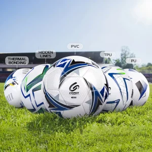 Custom Logo Machine Stitched Football Soccer Ball Sizes 2 5 for Professional Team Sports Training