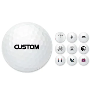 Custom Logo Made Golf Tournament White Blank Ball 3 4 Layers Golf Tournament Balls Soft Urethane Golf Ball
