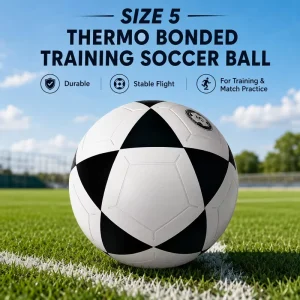 Custom Logo Official Professional Size 5 Indoor/Outdoor Sports Football PU PVC Thermo Bonded Soccer Ball for Training