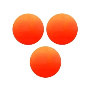 Custom Logo Orange Street Hockey Balls Durable Low Bounce High Visibility Balls