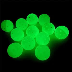 Custom Logo Outdoor Glowing in the Dark Luminous 40 Holes Pickleballs USAPA Pickleball Paddle Balls Padel Racket Paddle Ball