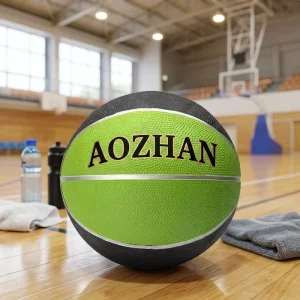 Custom Logo PU Leather Basketball Size 5 & 7 Natural Rubber Bladder Lightweight Made China Private Brand