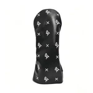 Custom Logo PU Leather Headcovers Magnetic Waterproof Embroidery Golf Headcovers Multi Pack Set