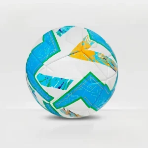 Custom Logo PU Leather Size 5 Machine Stitched Thermal Bonded Soccer Ball High Quality Durable Outdoor Team Training