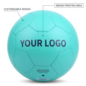 Custom Logo PU Leather Soccer Ball Size 5 Machine Stitched Durable Team Sports Professional Training Ball Factory