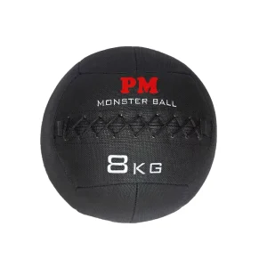 Custom Logo PU Leather Wall Ball Double Stitched Weighted Medicine Ball for Gym Workout 1-15kg
