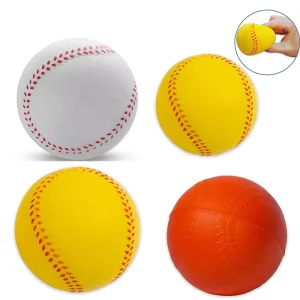 Custom Logo PU Stress Ball New Arrival Baseball Foam Football Toy for Education Automotive Insurance Businesses Parties