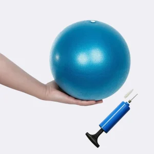 Custom Logo PVC Durable Soft Fitness Yoga Exercise Ball Pump Mini 9 Inch Anti Explosion Massage Workout Ball for Women Men Kids
