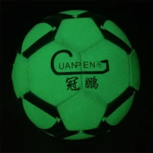 Custom Logo Printed Glow in the Dark Soccer Ball Kids Mini Size 2 Football Ball for Promotion