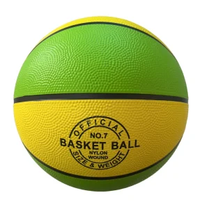 Custom Logo Printed Size 7 Rubber Basketball For Kids Training