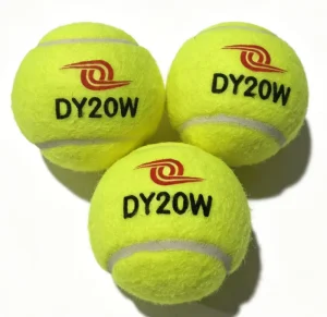 Custom Logo Printed Tennis Balls Durable Natural Rubber 65mm Bounce Height 110 120CM for Training and Entertainment